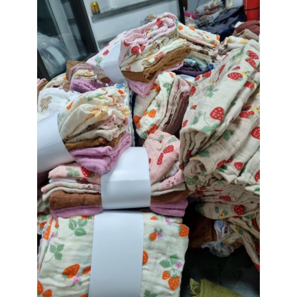 Set 5 Khăn xô Khăn Quấn PIPPI 70×70cm CM xuất Đan Mạch