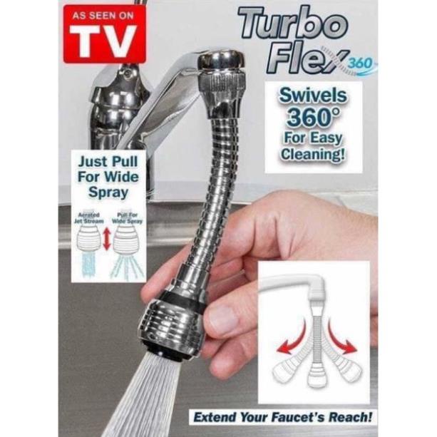 (giá sỉ) Vòi rửa bát tăng áp turbo flex siêu tiện dụng