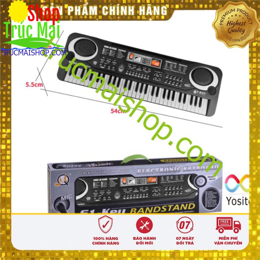 đàn cho bé Đàn Piano Đàn Điện Tử 61 Phím Kèm mic Cho Bé Đàn Organ