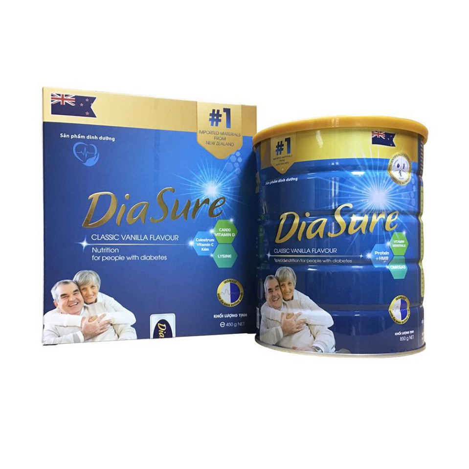 Sữa DiaSure 850g - Dinh dưỡng dành cho người tiểu đường