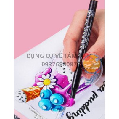 [ TÂM TÂM ]-Bút cọ màu nước sakura, KOI COLORING BRUSH, bút marker (tổng 49 màu-1/3)-