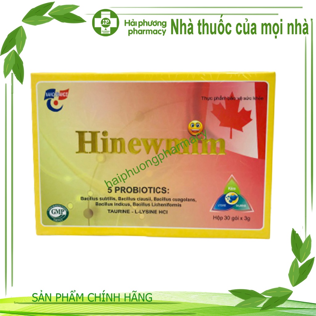 HINEWMIN - Giúp giảm chứng rối loạn tiêu hóa hộp 30 gói