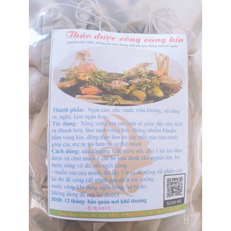 Thảo dược xông vùng kín bịch 10 túi lọc