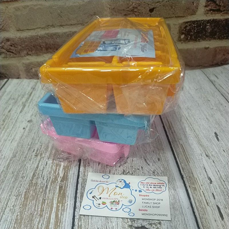 Khay đá nhựa dẻo 14 viên