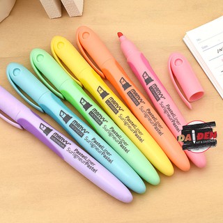 [DA ĐEN] Bộ 6 Màu Highlight Marvy Pastel