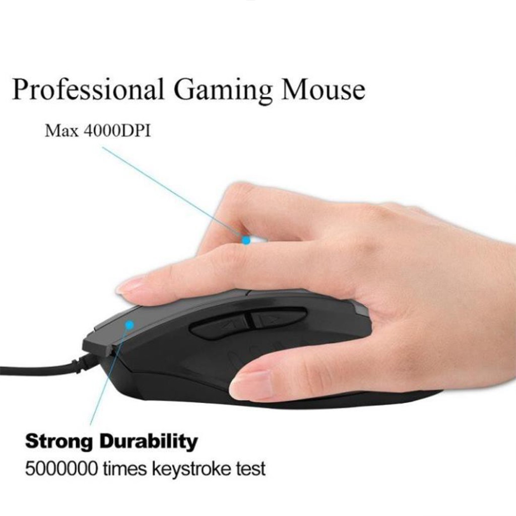 Chuột Máy Tính Led Inphic P1W Mouse Gaming Chơi Game, Dùng Văn Phòng Cực Tốt