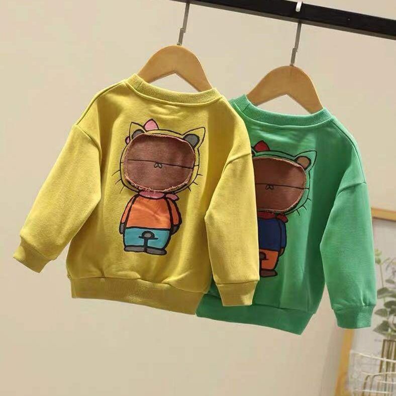 Áo Thun Cotton Chui Đầu Thời Trang Xuân Thu Hàn Quốc 2020 Mới Cho Bé
