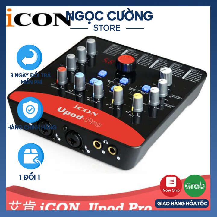 Sound Card Hát Karaoke Thu Âm Live Stream Icon Upod Pro Chính Hãng