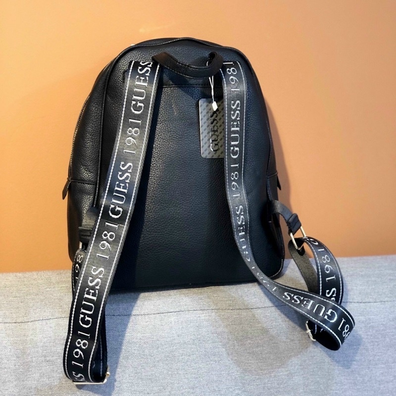 TNS - Balô form vuông medium siêu hottrend Guez Haidee backpack-chất da mềm cao cấp-màu đen chữ trắng cá tính