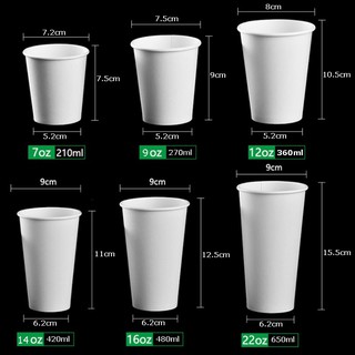 Set 50 Ly giấy cốc giấy chất lượng cao, thân thiện môi trường và an toàn sử dụng, dùng nóng – lạnh