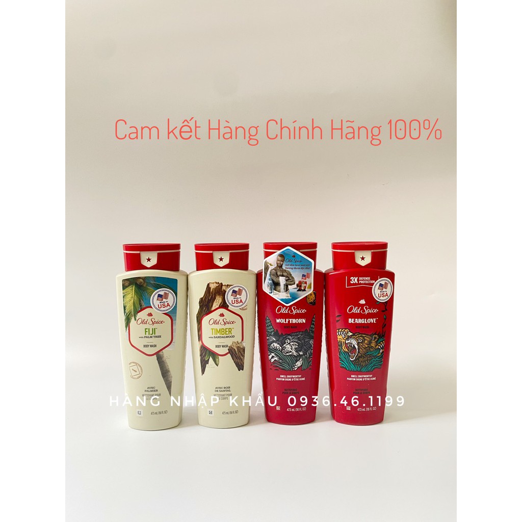 [Chính hãng] Gel tắm Old Spice cao cấp Siêu thơm 473ml ---Mỹ