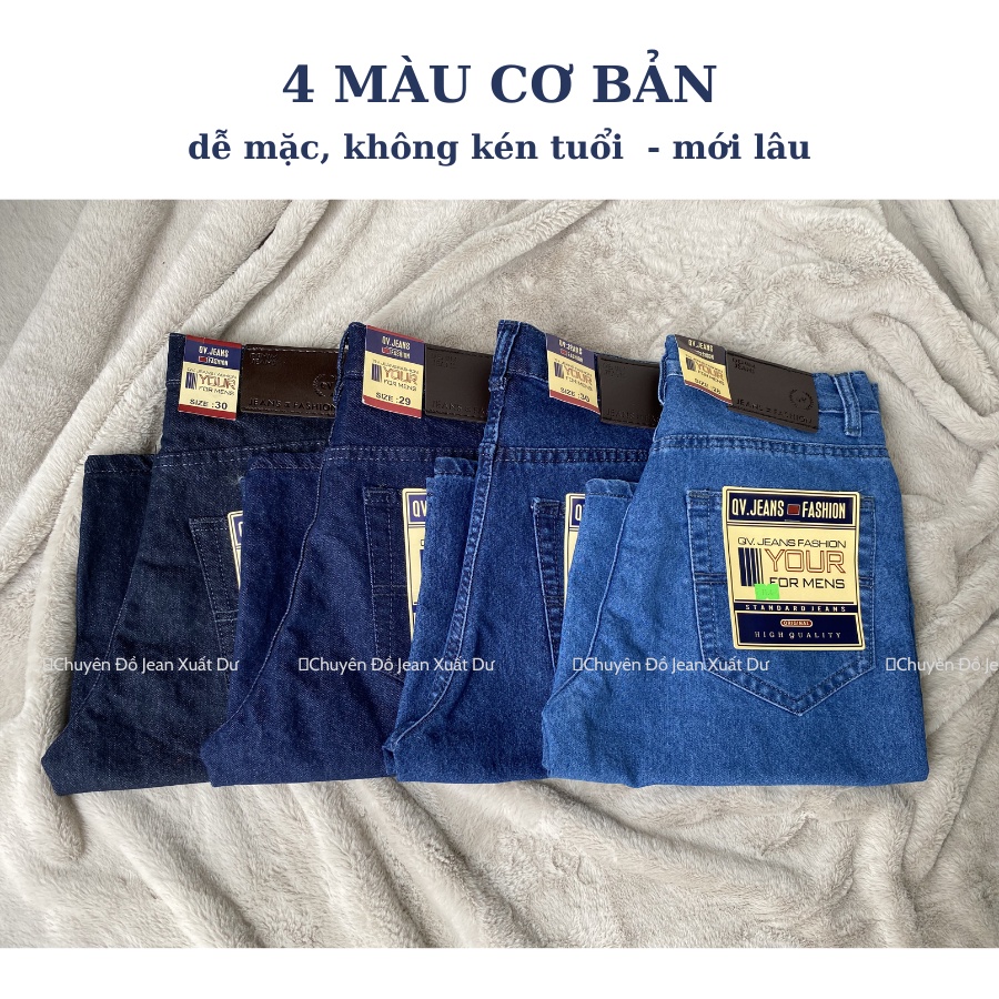 Quần short jean thun nam ống rộng, quần đùi jean thun nam ống suông co dãn tốt