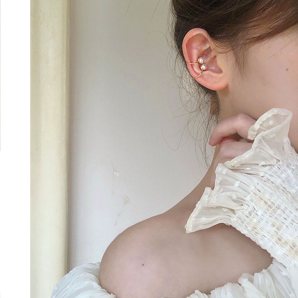 Khuyên Tai Dạng Kẹp Thiết Kế Đơn Giản Phong Cách Retro Thời Trang