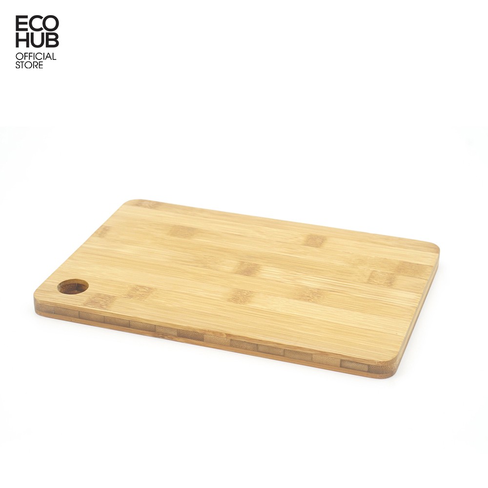 Thớt tre tự nhiên ECOHUB, Chặt / Thái, Cứng, Kháng khuẩn hơn gỗ / nhiều Size | E00145 (Bamboo Cutting Board)