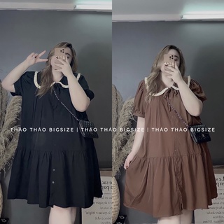 [MÚP BIGSIZE 60-100KG] Đầm babydoll cổ bèo