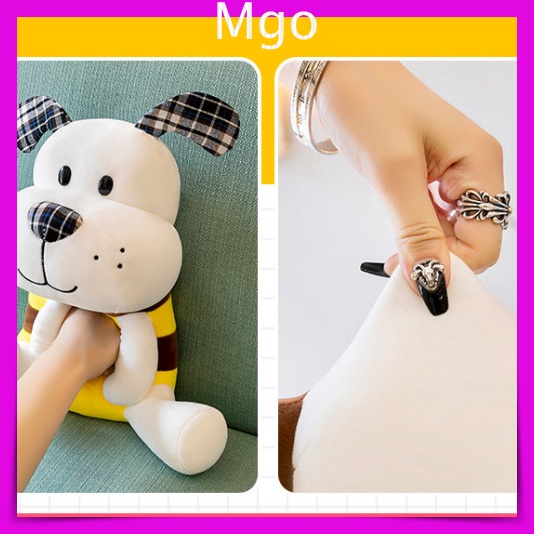 Gấu Bông Gối Ôm Hình Chó Ngồi Ngoan Ngoãn Siêu Mềm Mịn Co Dãn 4 Chiều Ôm Ngủ Chơi Size 50cm