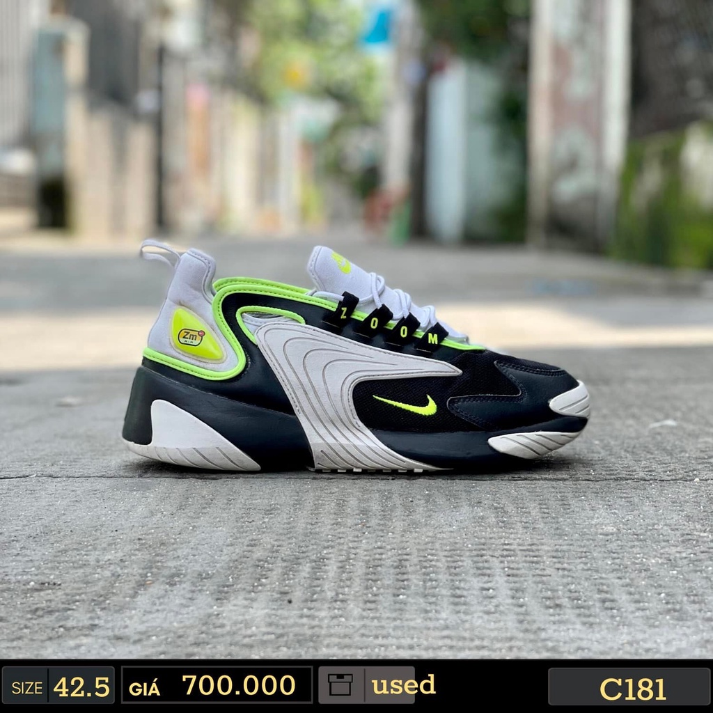 Giày 2hand Nike Zoom 2K Black Volt White A00269-004 - Giày Cũ Sài Gòn