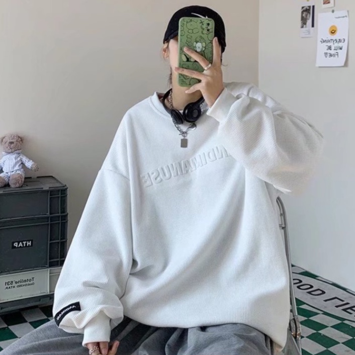 Áo sweater Cổ Tròn Không Tay In Chữ Thời Trang Xuân Thu Cho Nam