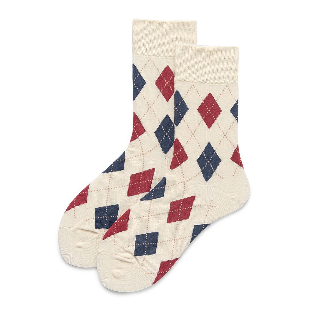 Tất cổ cao nam nữ Unisex Cao cấp Cotton Họa tiết Vớ Cao cổ Nam nữ Unisex Cá tính Phong cách Nhật Bản