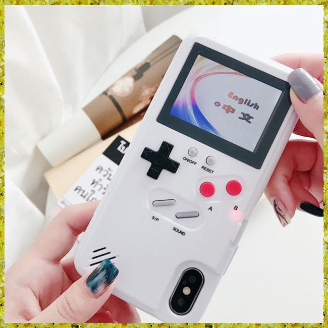 Ốp lưng điện thoại hình màn hình chơi game Tetris phong cách retro iPhone6/7/8,6/7/8 Plus,X/Xs,XR,X Max