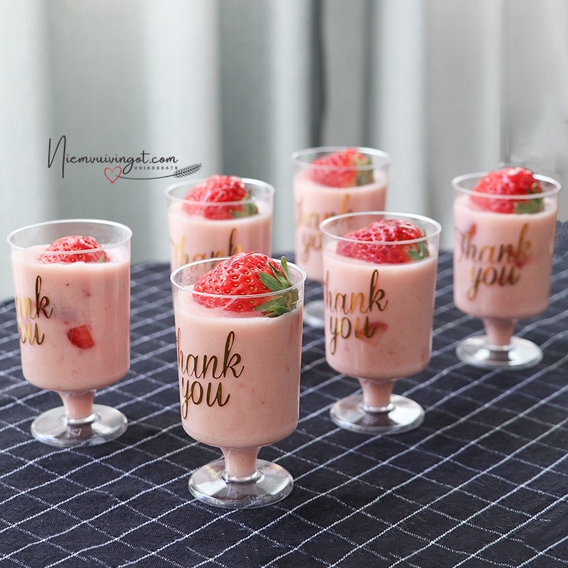 Ly Mica Trang Trí Sự Kiện, Ly Nhựa Đựng Bánh Mousse ~ 2030