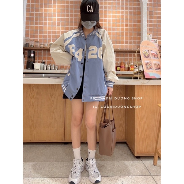 Áo bomber F426 pha tay