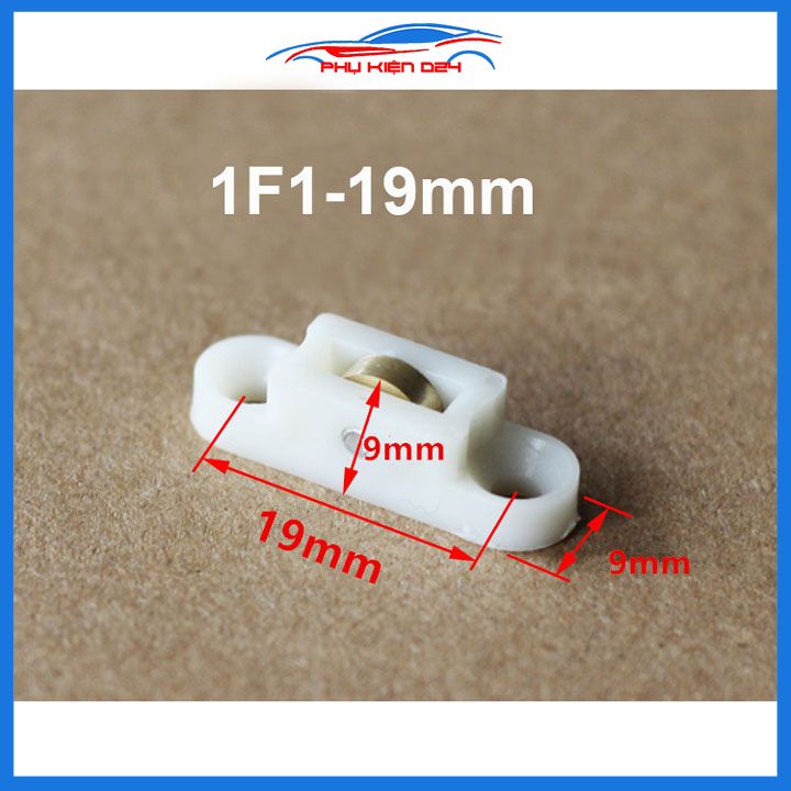 Con lăn ròng rọc bánh xe nhựa, đồng 1 bên cửa tủ trưng bày K12/1F1/1F2