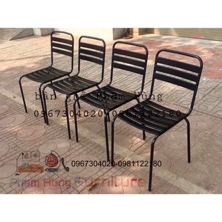 Ghế sắt ngoài trời sắt sơn tĩnh điện ghế cf giá rẻ