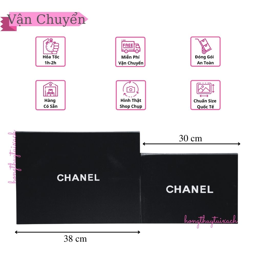 Hộp Nam Châm CN Đen Nhung , Hôp Giấy Quà Tặng CN Đen Nguyên Bản [Có sẵn]