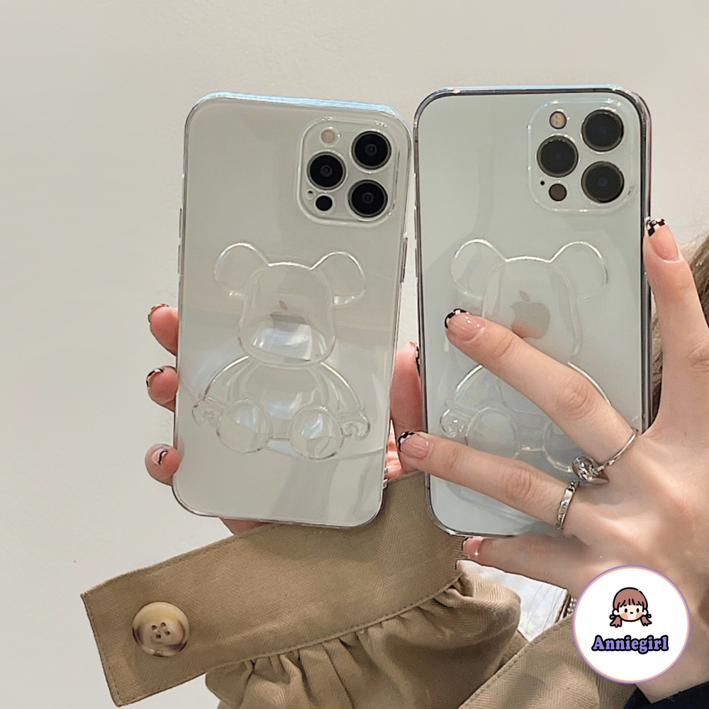 3D KAWS Bear Tide Brand Phone Case for IPhone 11 Case 7Plus 8Plus XR 13 12 Pro Max Ultra Slim Fit Shockproof Soft TPU Shell