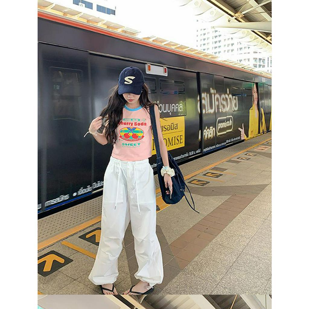 Áo Thun Không Tay In Chữ Thời Trang Mới Cho Nữ
