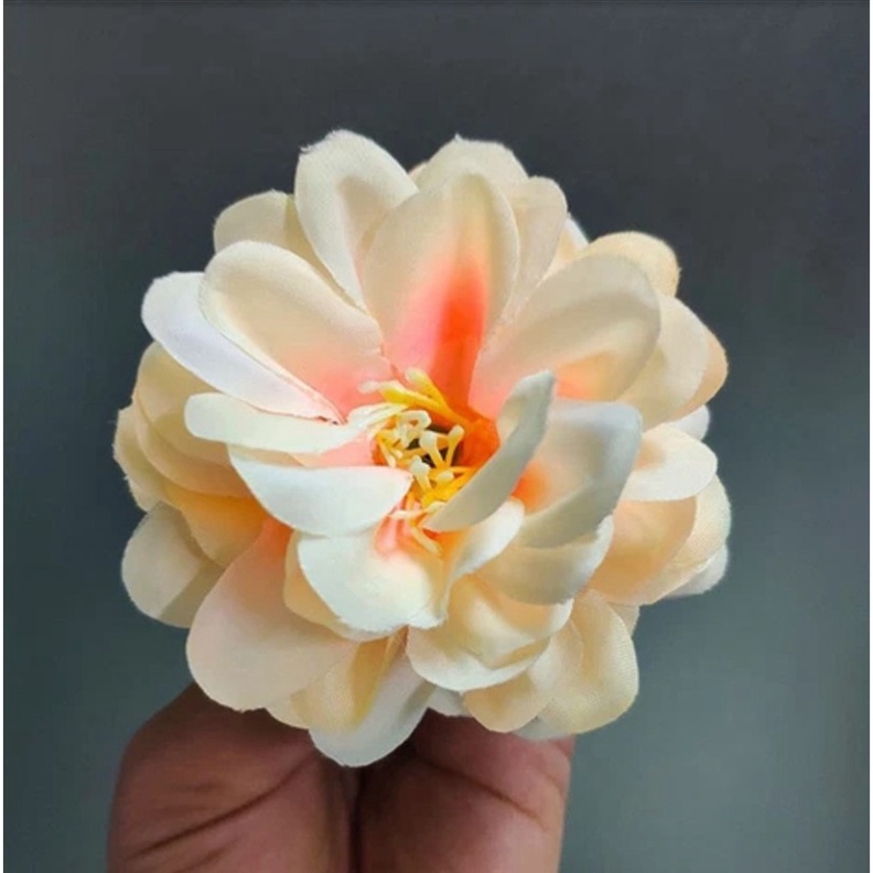 hoa trang trí bánh sinh nhật [FREESHIP❤️] hoa lụa cúc pháp trang trí bánh kem