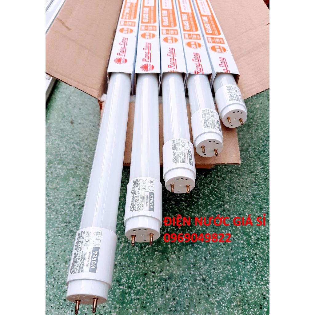Combo 4 Bóng đèn Led tuýp 1m2 Rạng Đông 1,2m 20W ánh sáng trắng