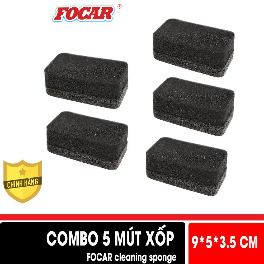 [COMBO SỐC] 5 Mút xốp đánh bóng xe hơi, đa năng, đánh bóng trên mọi bề mặt da, nhựa, gỗ, cao su,.. FOCAR Cleaning Sponge