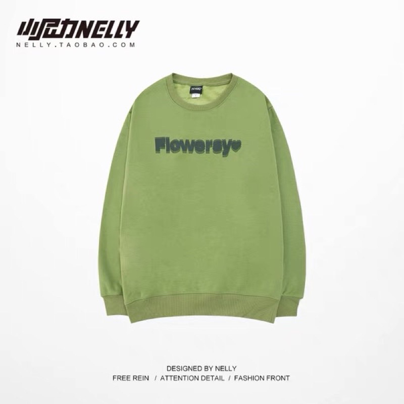 Áo sweater nelly nỉ lót lông sale (có sẵn) flower di | BigBuy360 - bigbuy360.vn