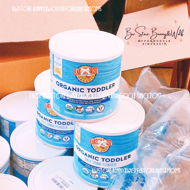 Sữa Earth's Best Organic Toddler Mỹ - Hộp Xanh 595gr