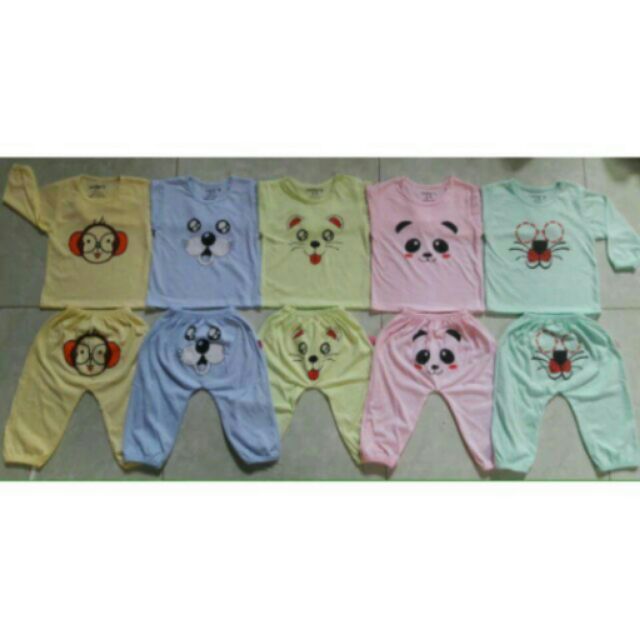 Set 5 bộ dài tay Carter râu mèo cho bé trai bé gái