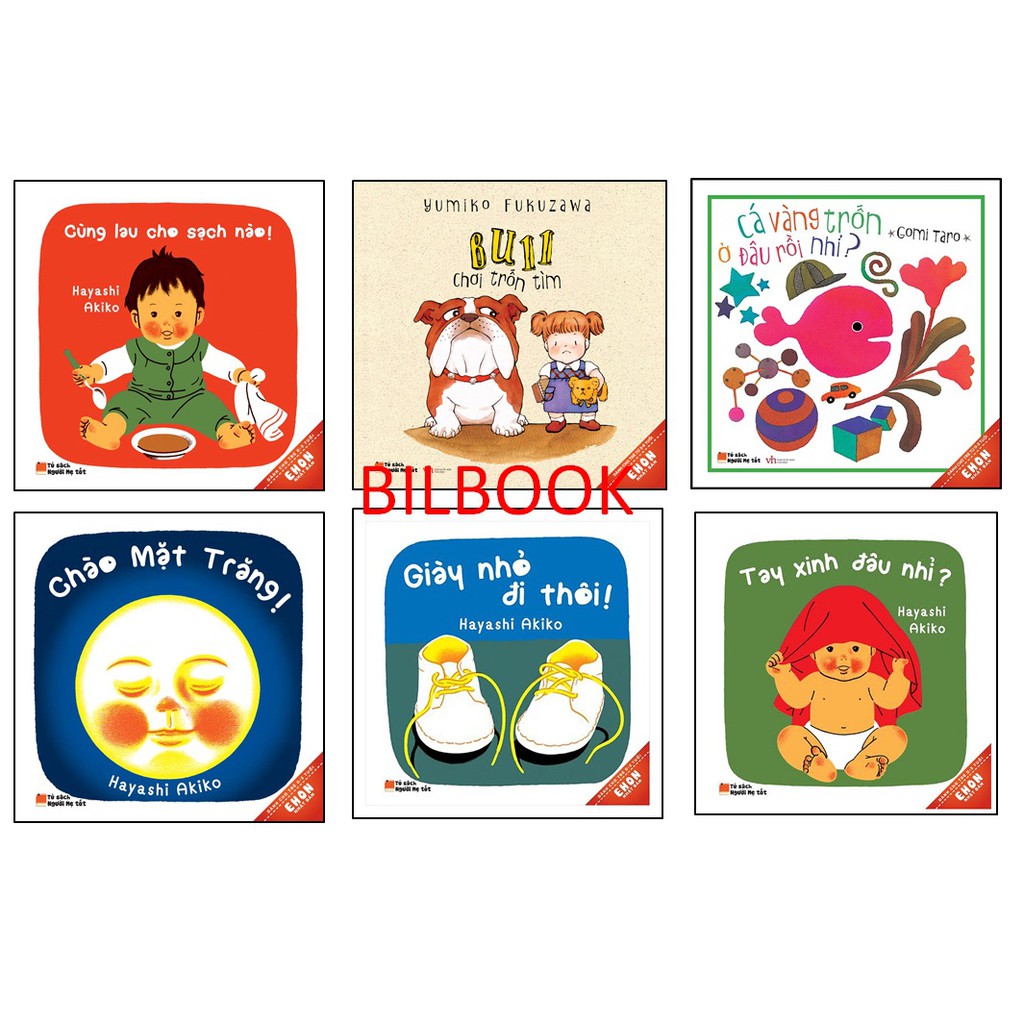 Sách - Ehon Bé ngoan - Ehon Nhật Bản cho bé 0-3 tuổi - giờ chơi của bé (bộ 6 quyển)