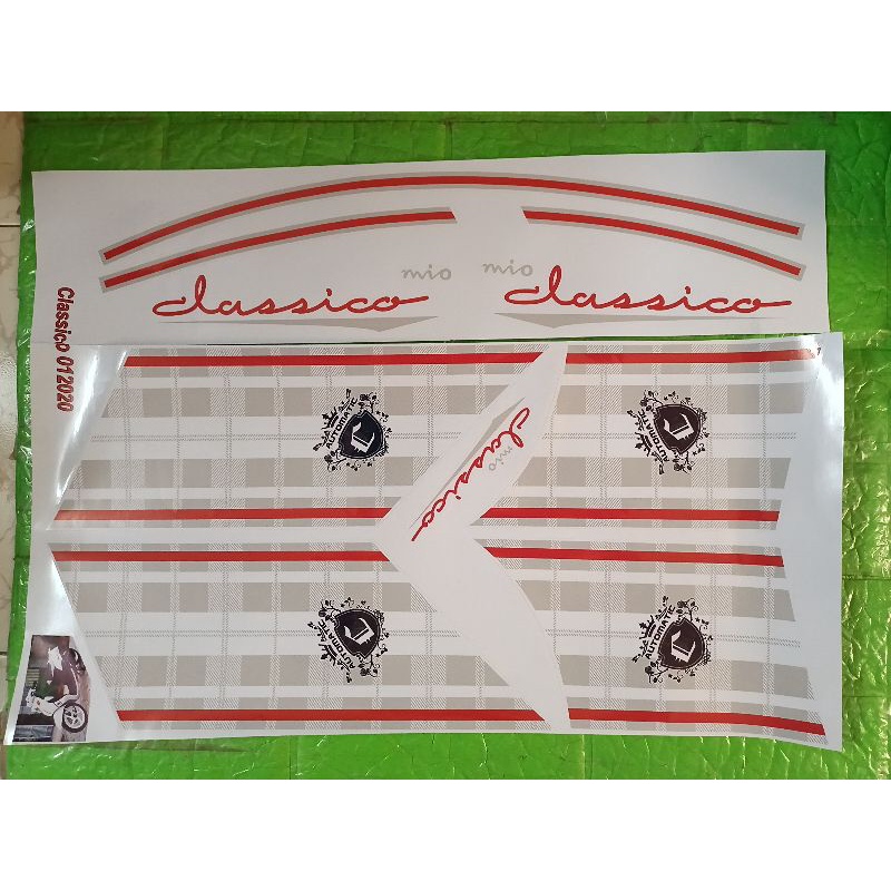 Bộ tem mio Classico màu trắng bạc