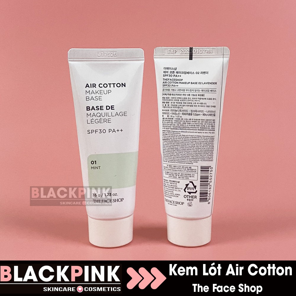 Kem Lót The Face Shop Air Cotton Make Up Base SPF30 PA++ Kiềm Dầu Và Hiệu Chỉnh Tông Da | BigBuy360 - bigbuy360.vn