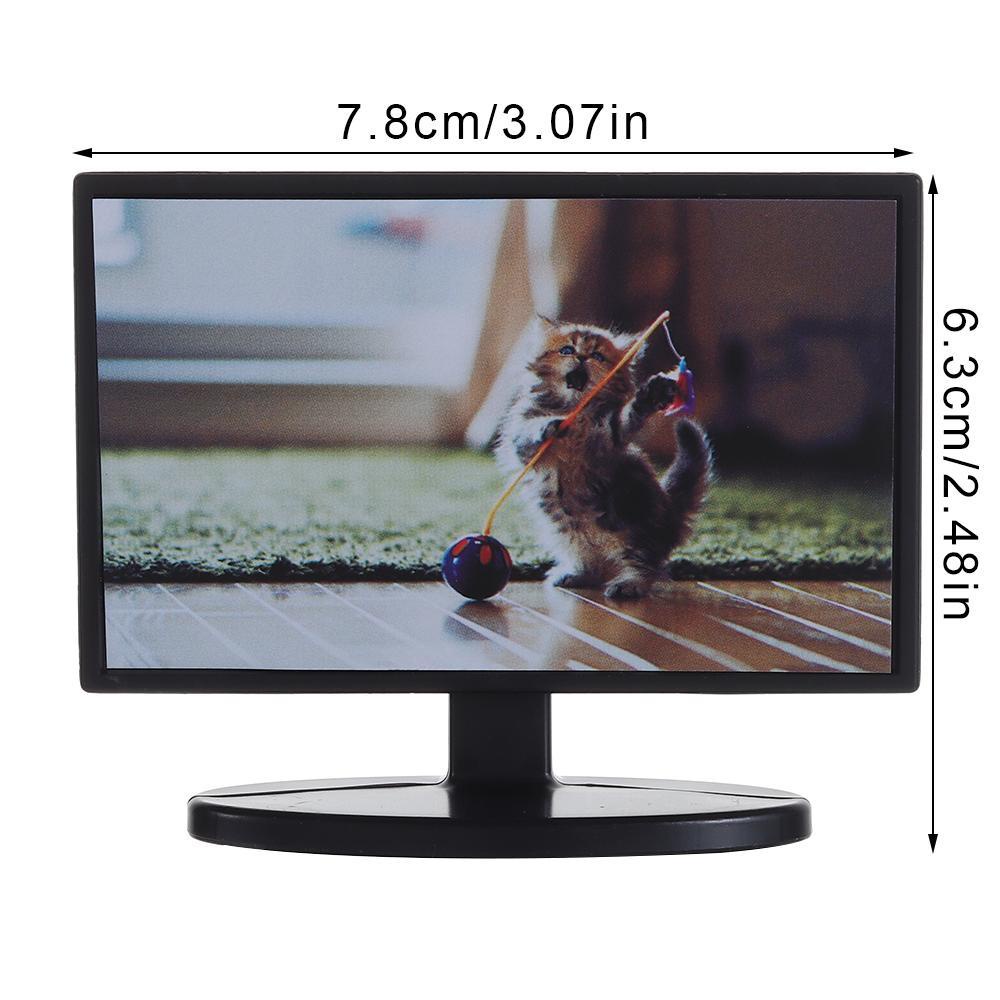 Uumir mini retro tv quà tặng trang trí thu nhỏ đồ chơi nhà chơi