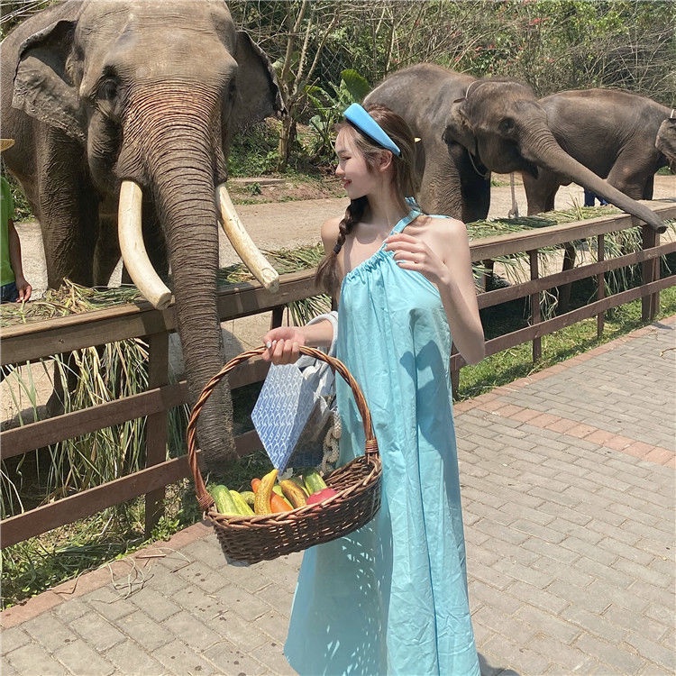 Đầm Hai Dây Dáng Dài Phong Cách Hàn Quốc Thời Trang Mới 2022 Dành Cho Nữ