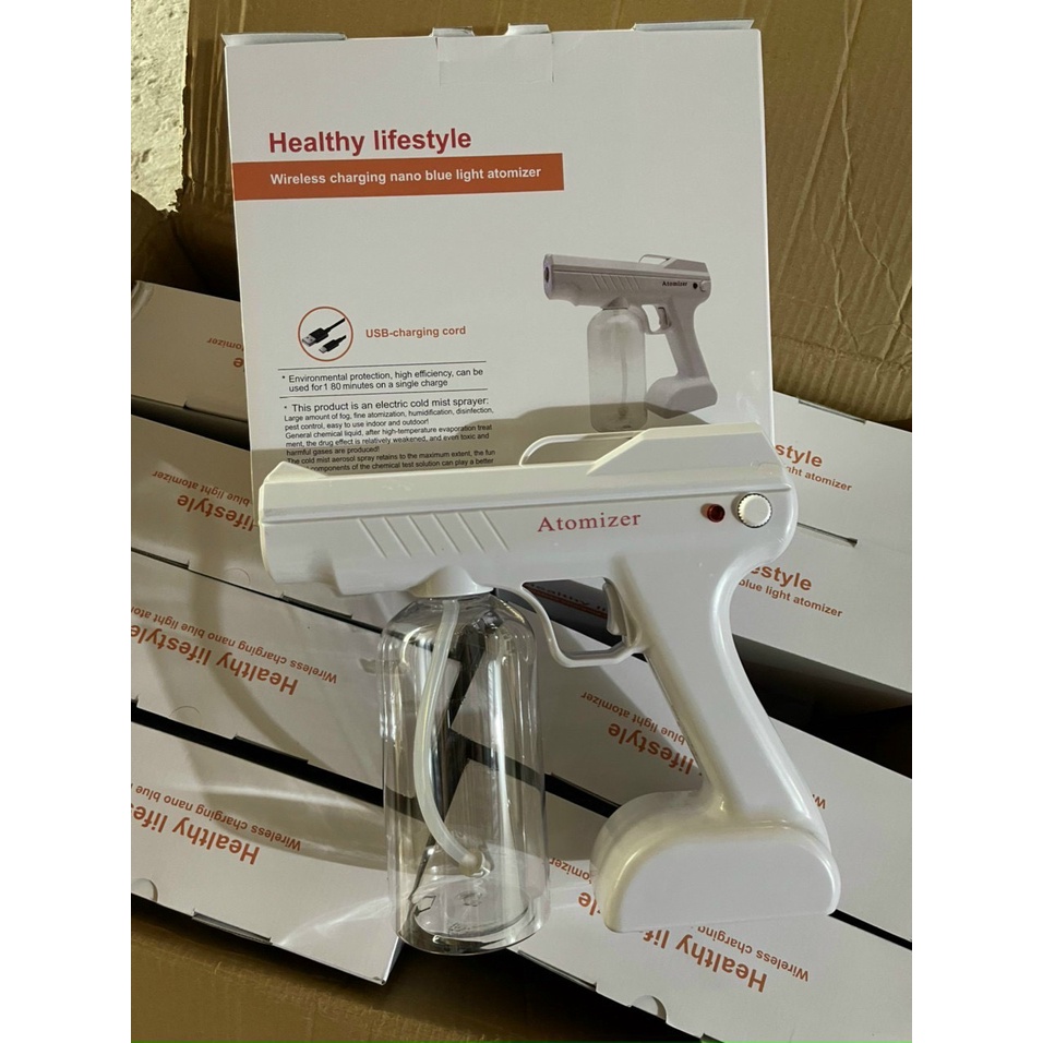 Súng Khử Khuẩn Phun Xịt Khử Sát Trùng Nano K5 Hàng Chuẩn In Laser  Mắt UV