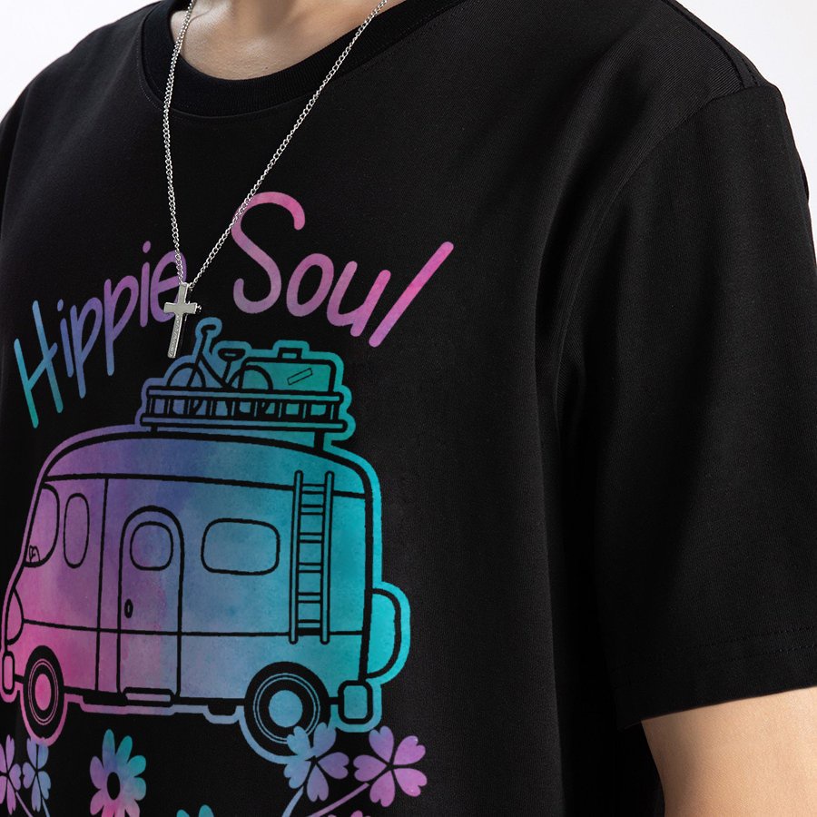 Áo Thun Unisex Cắm Trại Nam Nữ Cổ Tròn Hình In Lều Hoa Màu Loang Vintage Phong Cách TieDye Brand MVR KK729