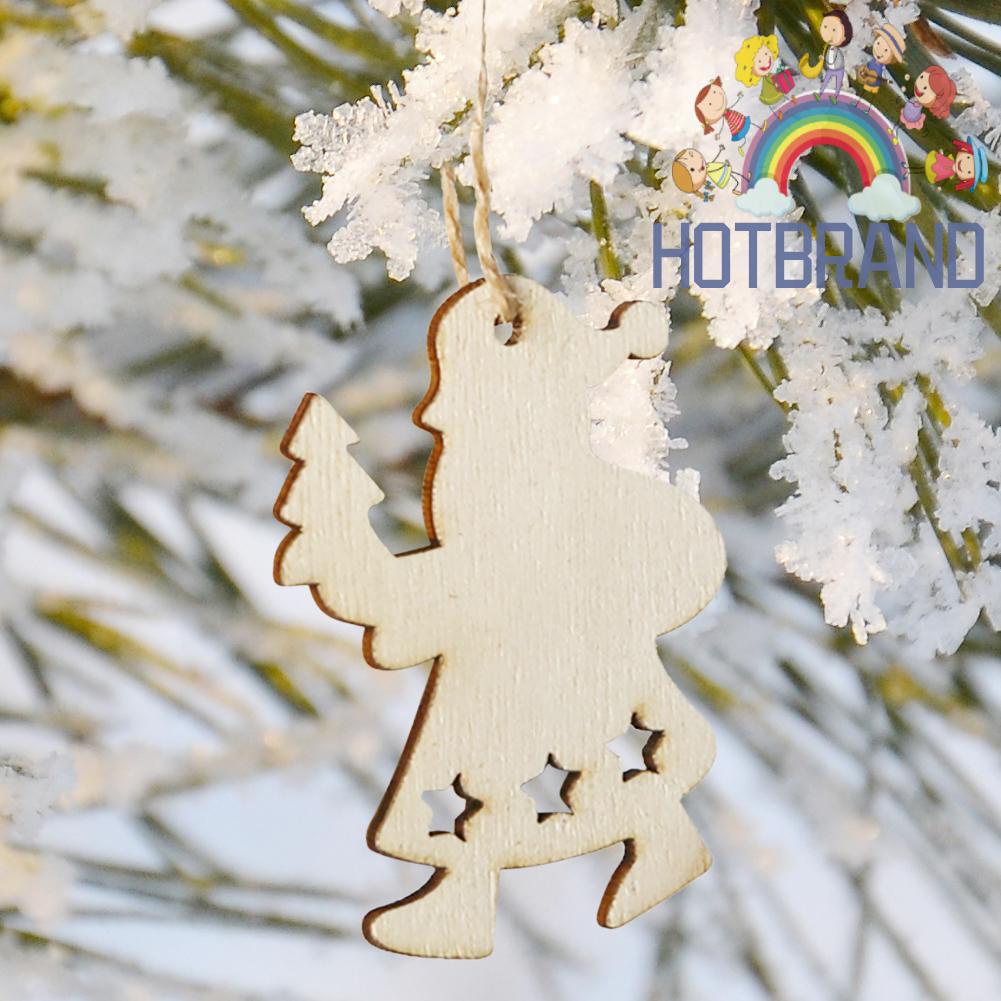 Set 3 phụ kiện gỗ treo trang trí cây thông Noel