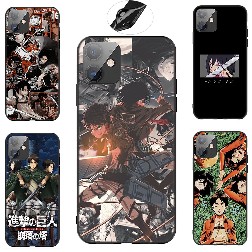 Ốp Lưng Mềm In Hình Anime Attack On Titan Cho Iphone Xr X Xs Max 7 8 6s 6 Plus 7 + 8 + 5 5s Se 2020 6sf