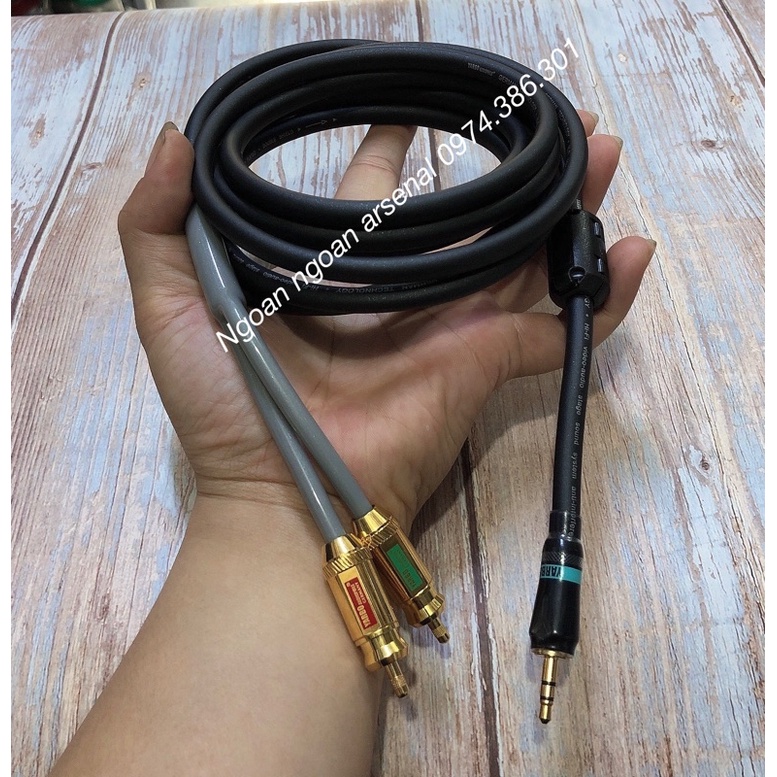 Dây âm thanh 3.5 ra 2 AV cao cấp hãng YARBO Đức.