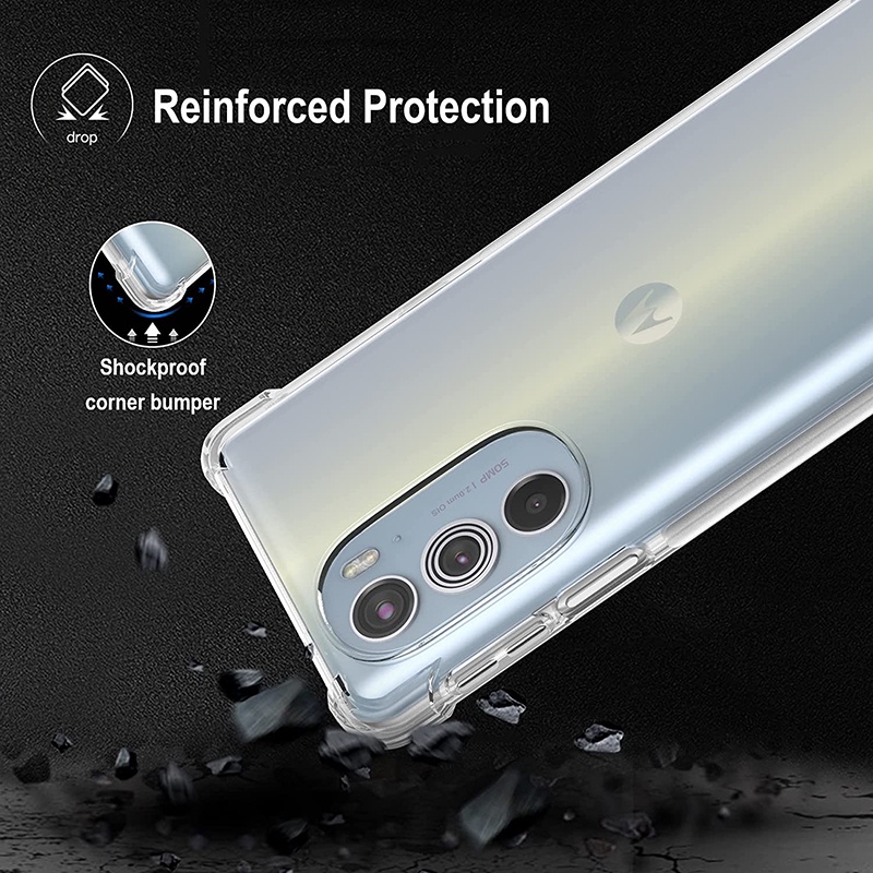 Ốp điện thoại TPU chống sốc Motorola Edge 30 Pro Crystal Clear Cover
