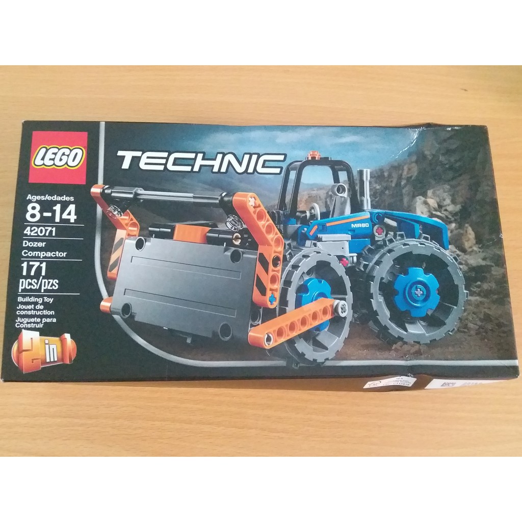 Lego Technic 42071 Bulldozer Compactador - Articulated Truck  Xe Ủi Đất - Xe Tải Nặng Chuyên Dụng 171 miếng