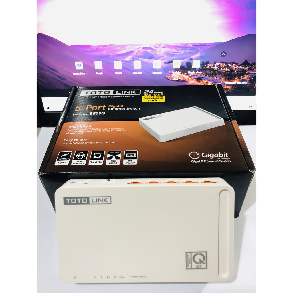 Bộ Chia Mạng 5 Cổng Gigabit Totolink S505G – Hàng Chính Hãng
